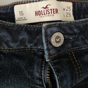 Hollister Women's Deep Blue Jeans